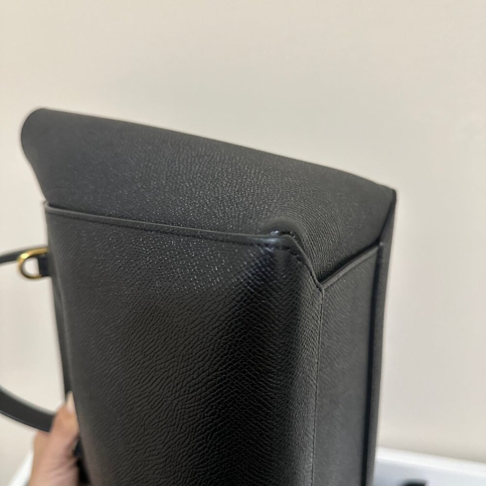 CELINE Grained Calfskin Belt Bag Micro Black - Picture 11 of 15